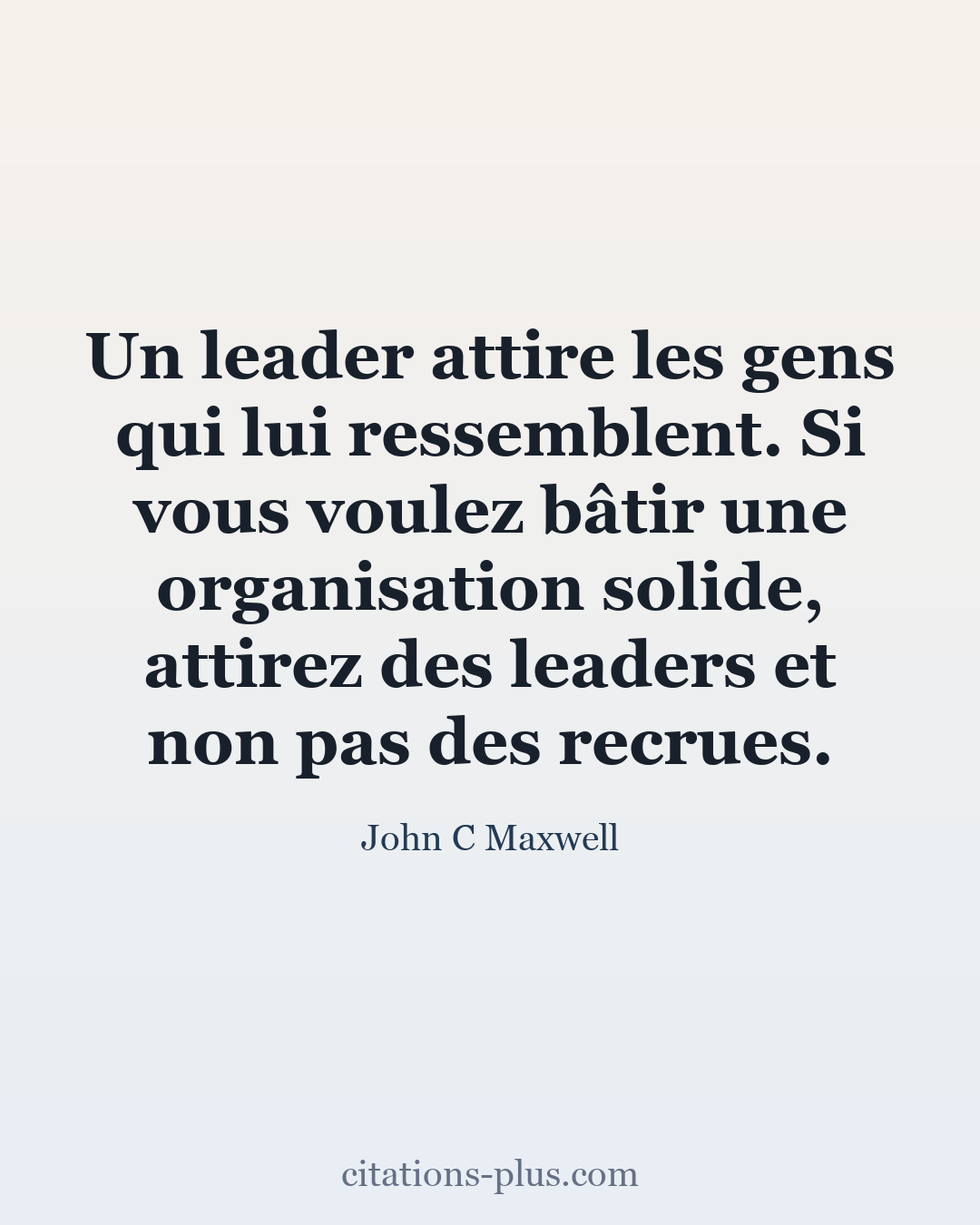 Carte Premium clair — John C Maxwell