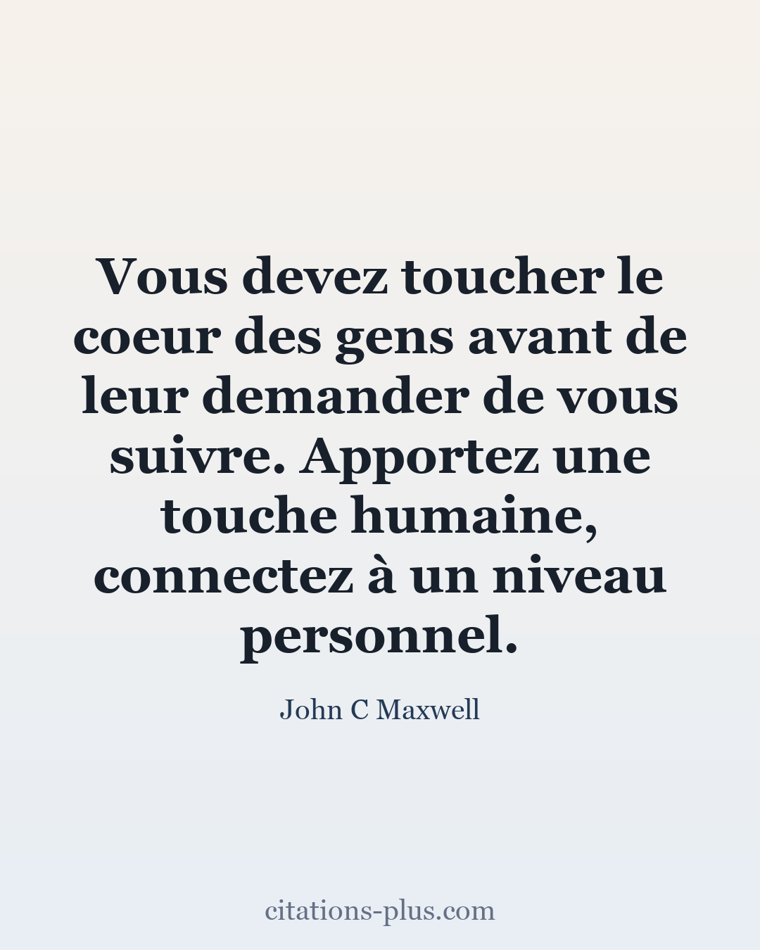 Carte Premium clair — John C Maxwell