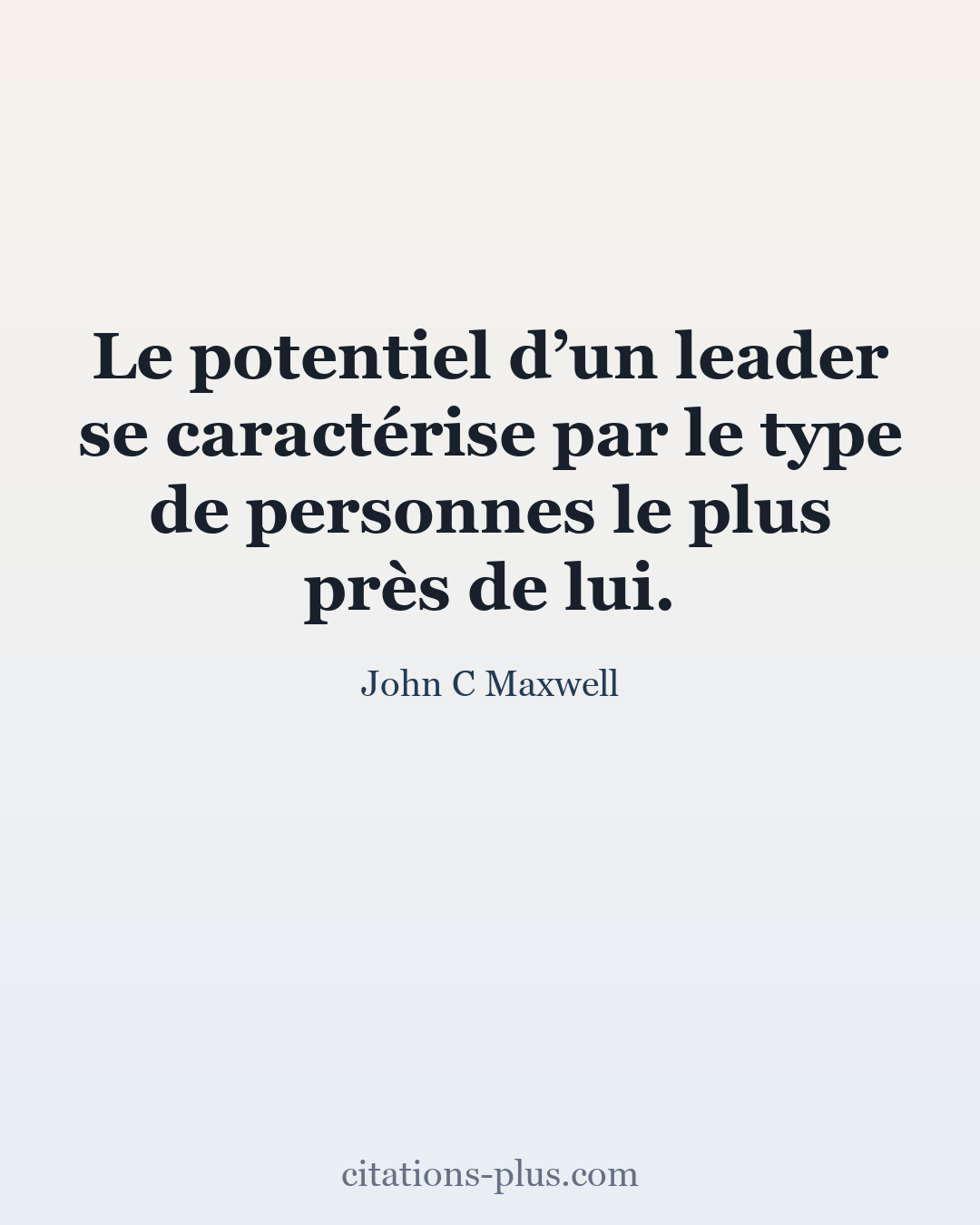 Carte Premium clair — John C Maxwell