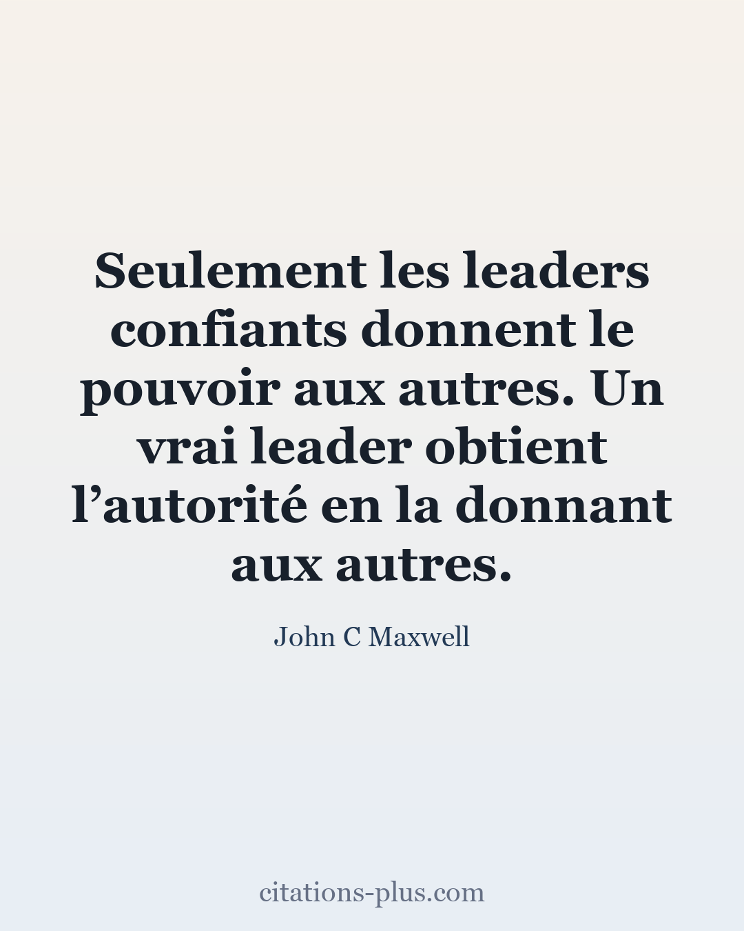 Carte Premium clair — John C Maxwell