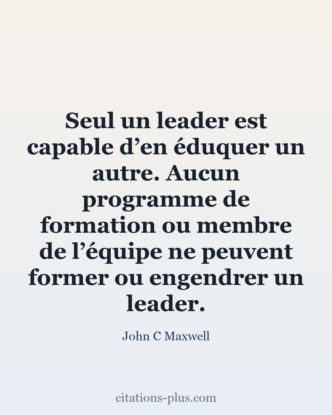 Carte Premium clair — John C Maxwell