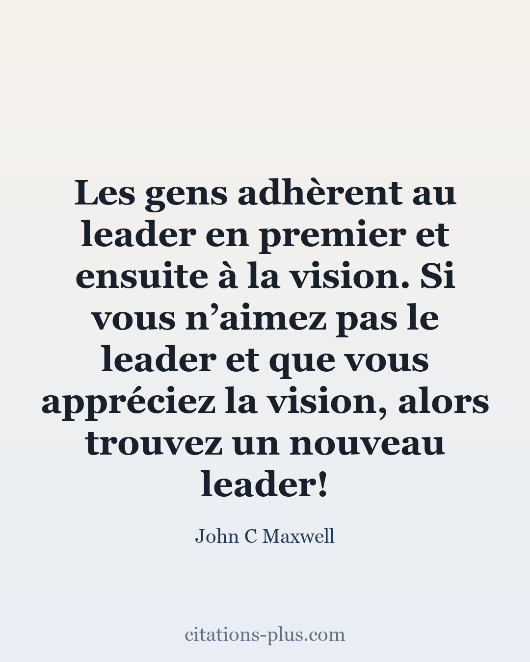 Carte Premium clair — John C Maxwell