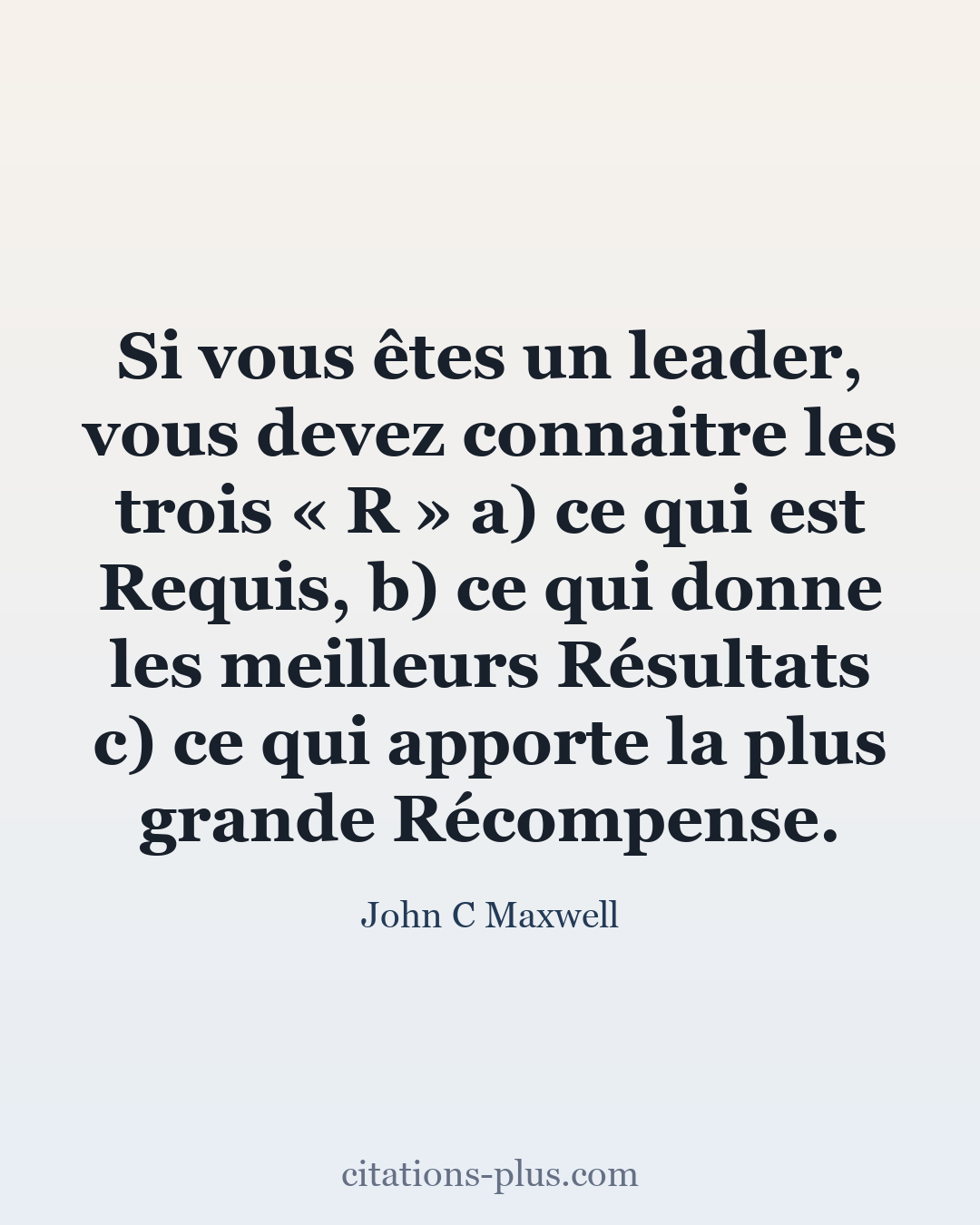 Carte Premium clair — John C Maxwell