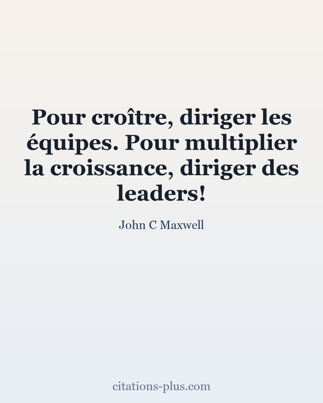 Carte Premium clair — John C Maxwell