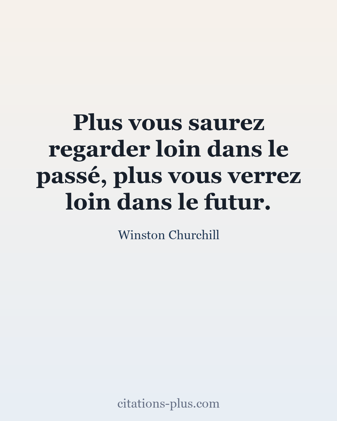 Carte Premium clair — Winston Churchill