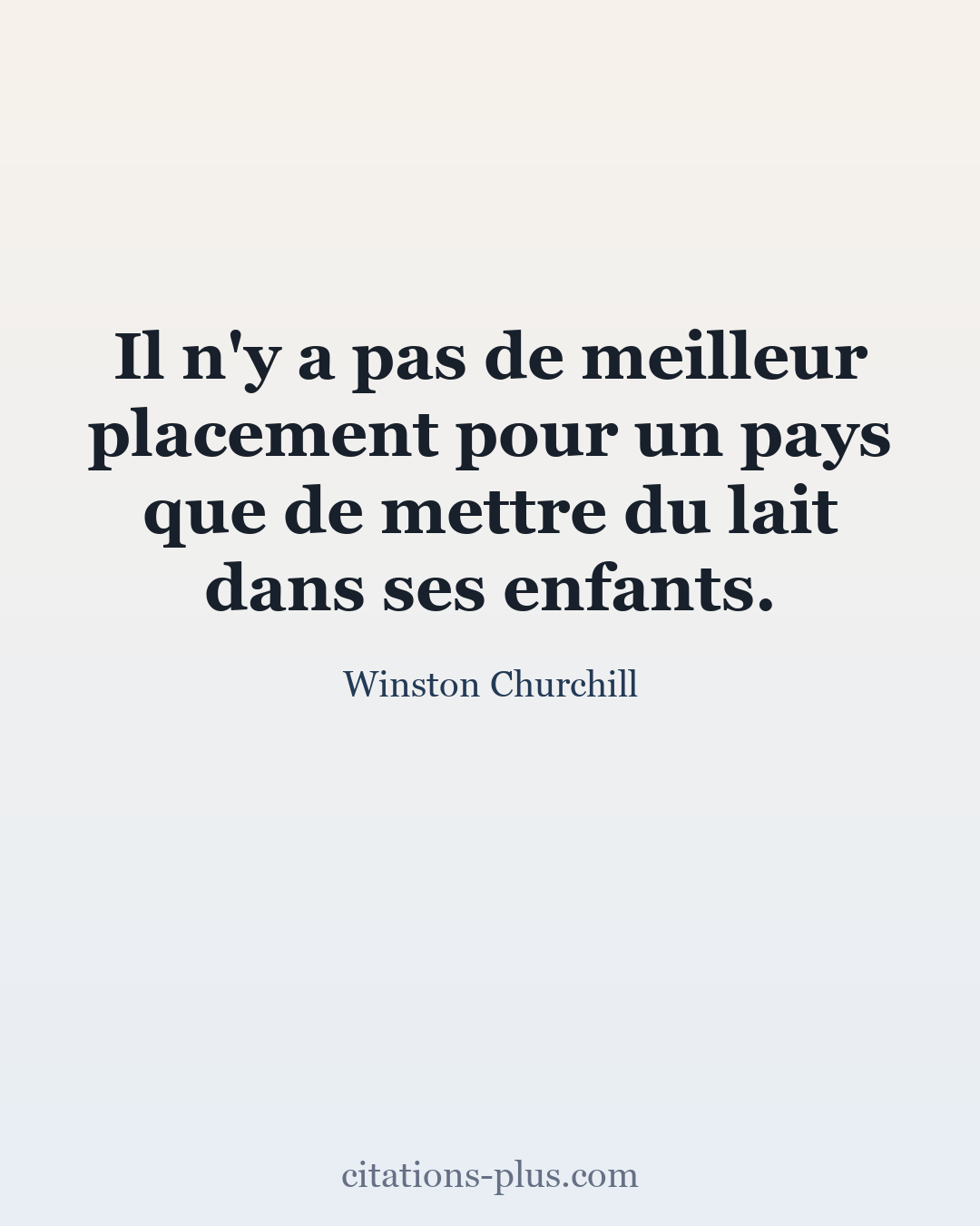 Carte Premium clair — Winston Churchill