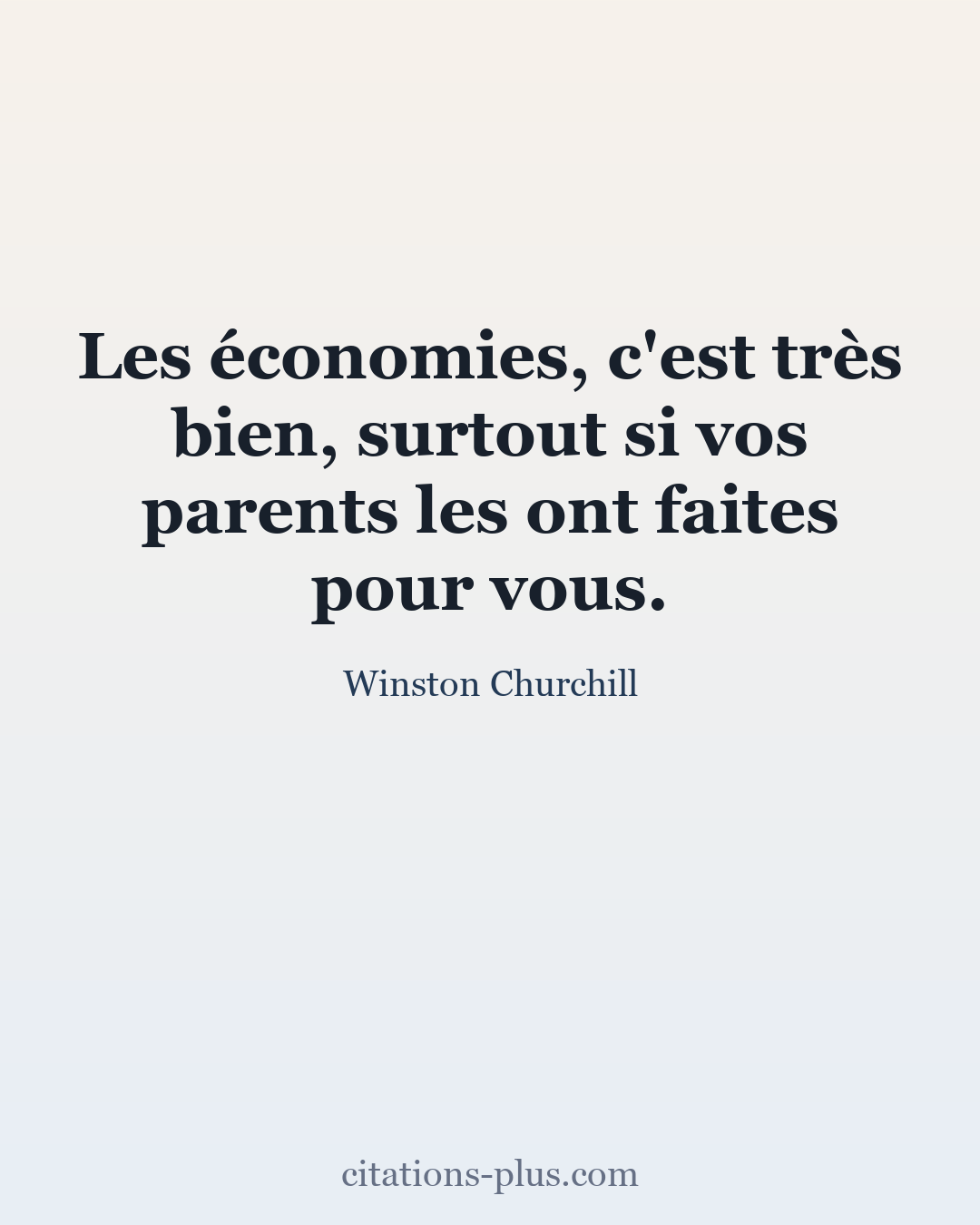 Carte Premium clair — Winston Churchill
