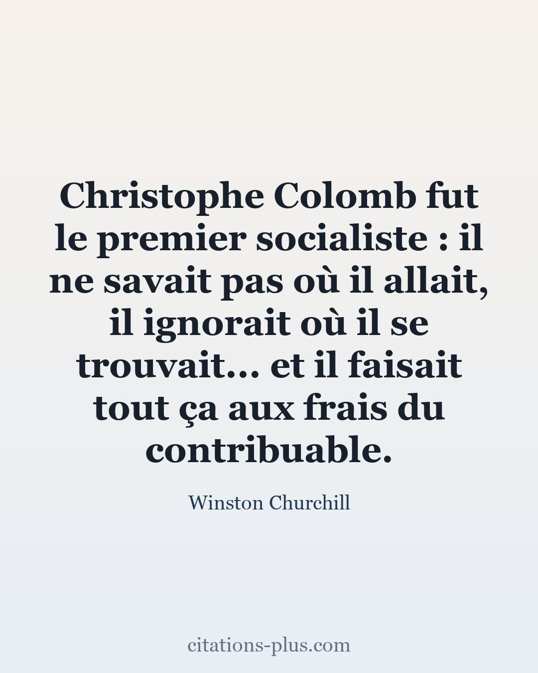 Carte Premium clair — Winston Churchill
