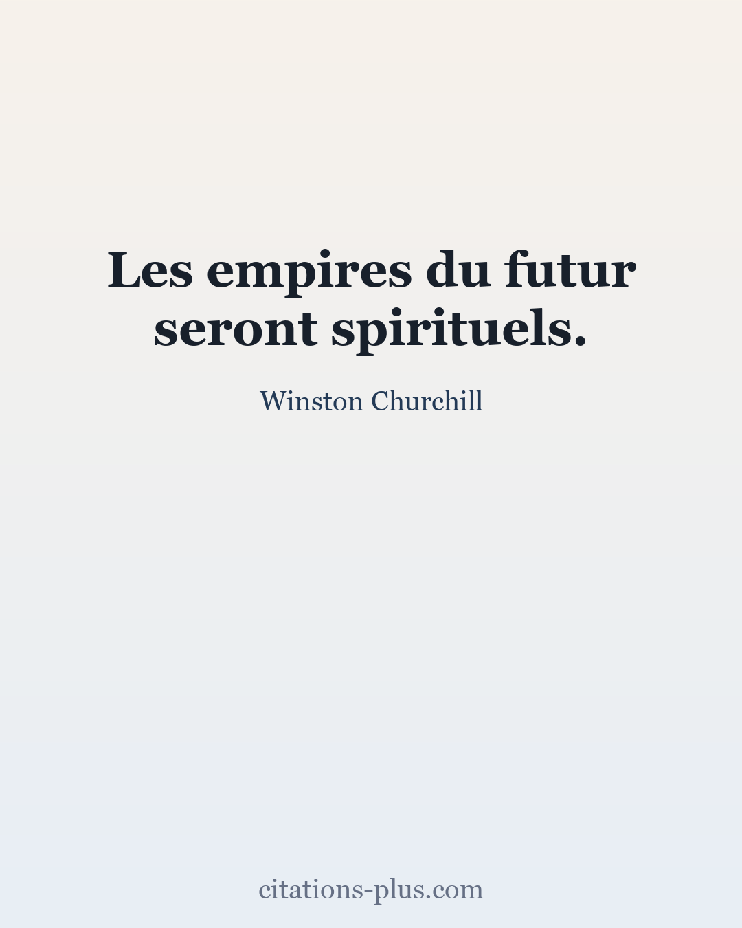 Carte Premium clair — Winston Churchill