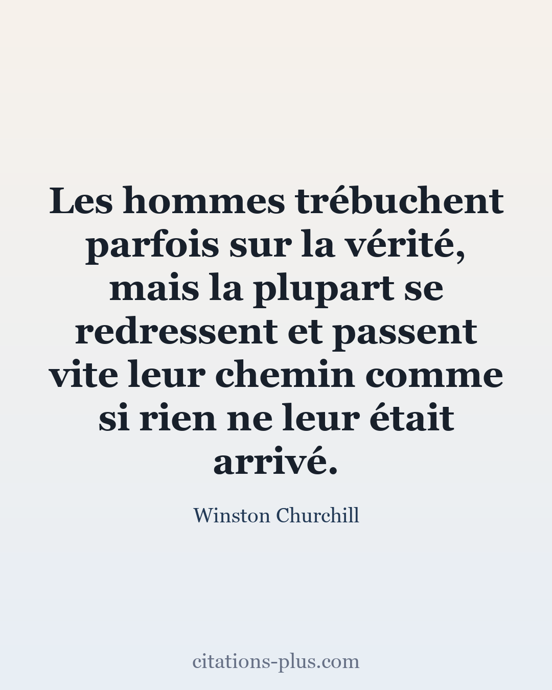 Carte Premium clair — Winston Churchill
