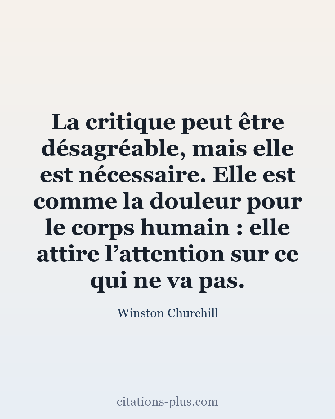 Carte Premium clair — Winston Churchill