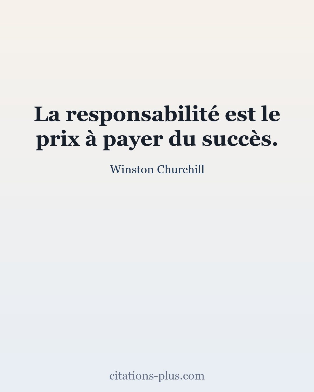 Carte Premium clair — Winston Churchill