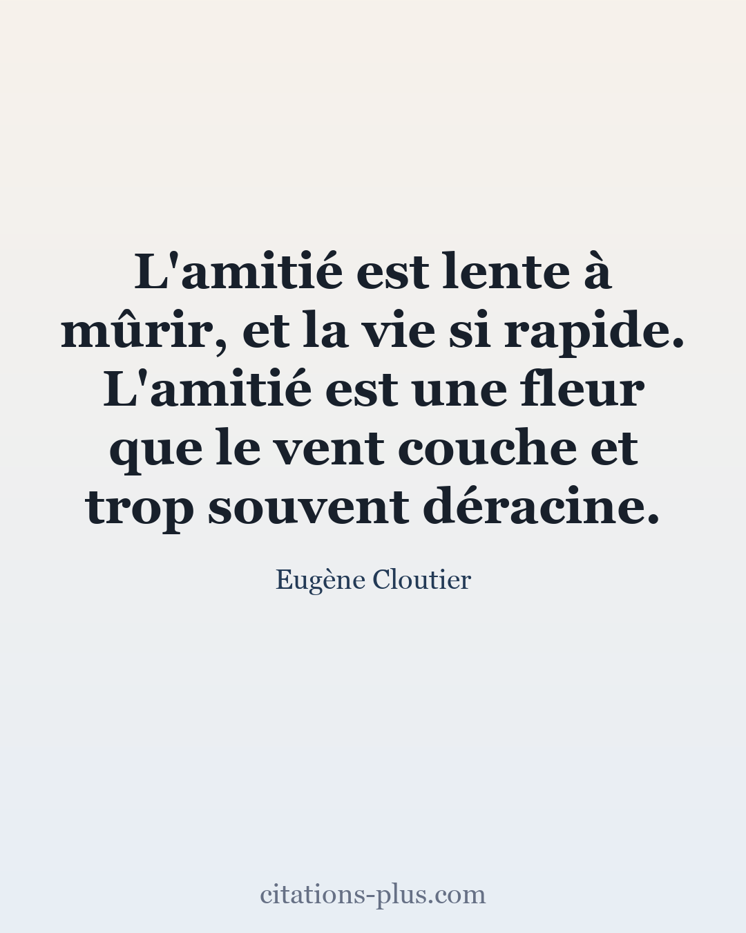 Carte Premium clair — Eugène Cloutier