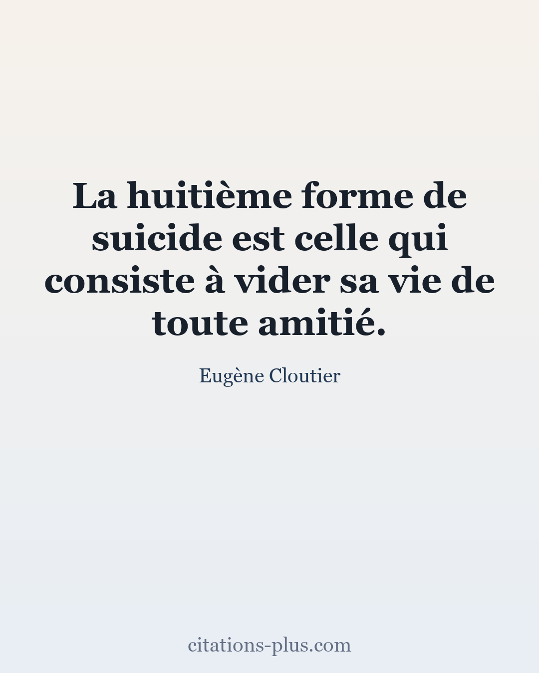 Carte Premium clair — Eugène Cloutier