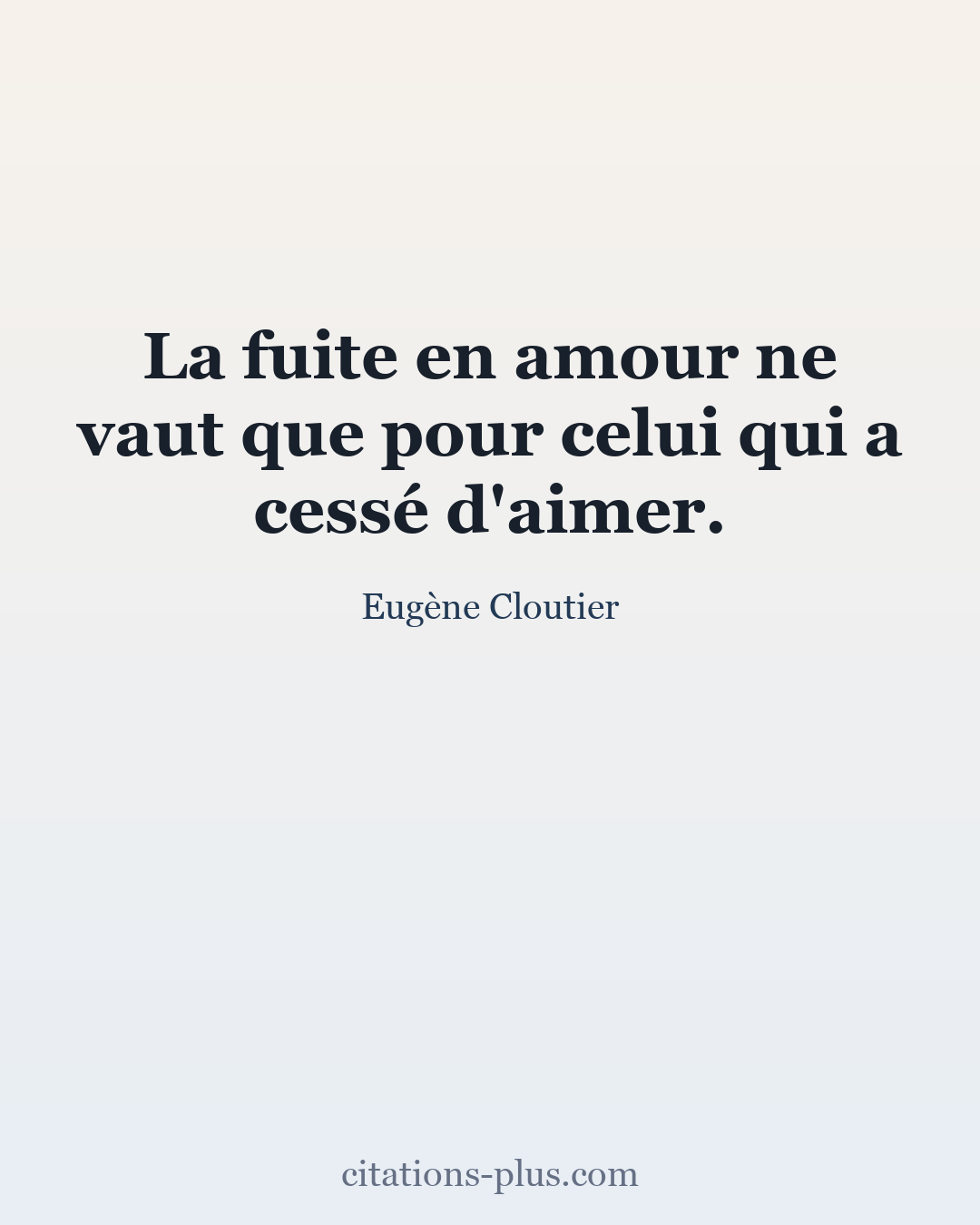 Carte Premium clair — Eugène Cloutier