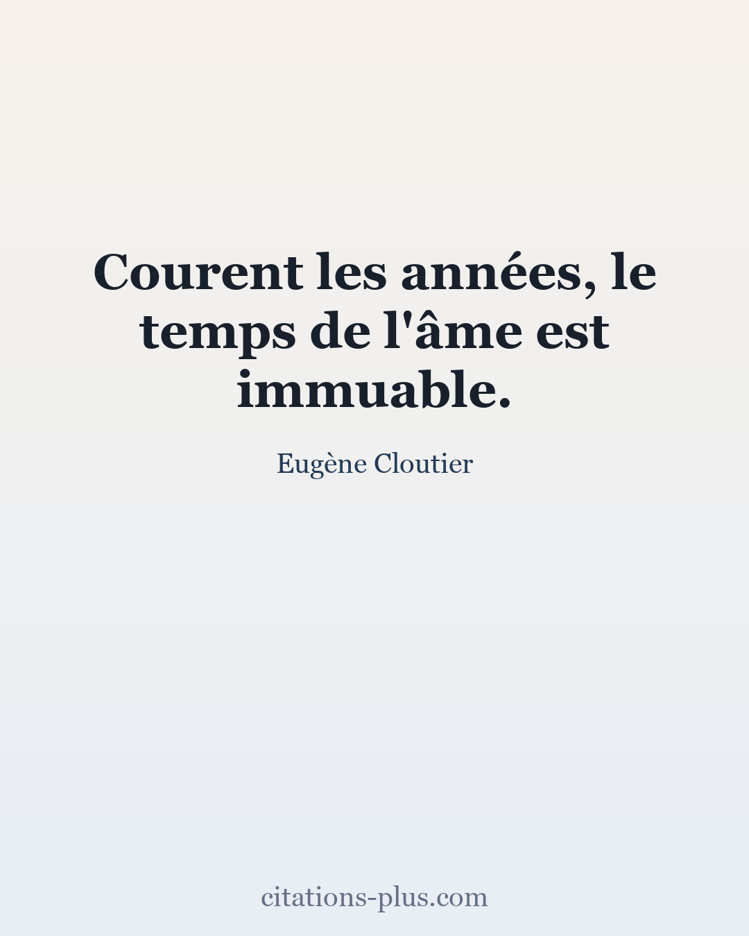 Carte Premium clair — Eugène Cloutier