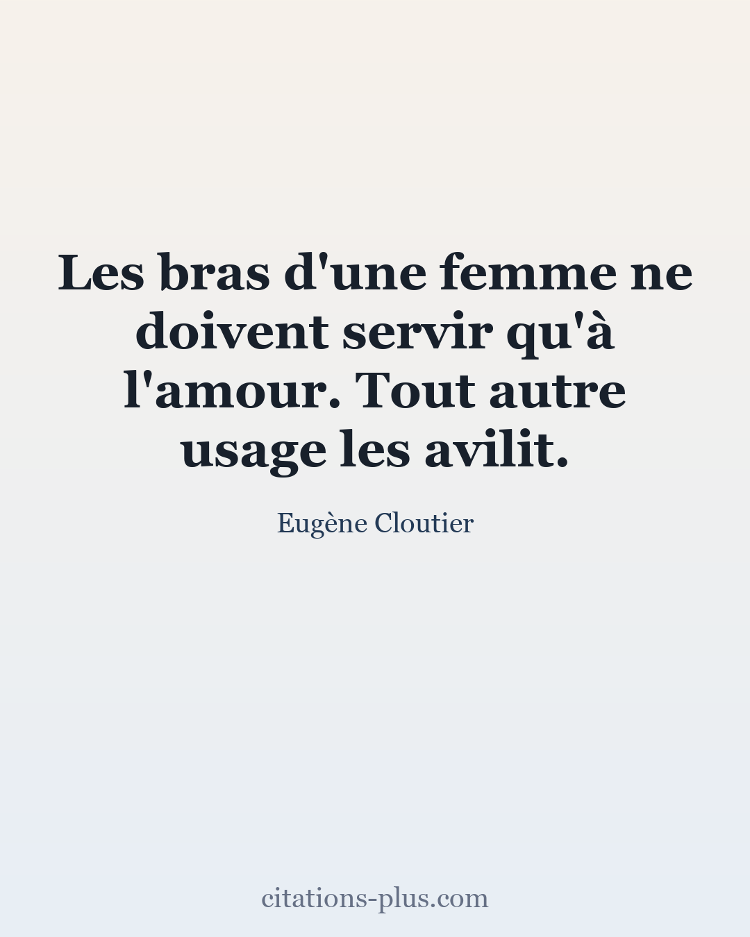 Carte Premium clair — Eugène Cloutier