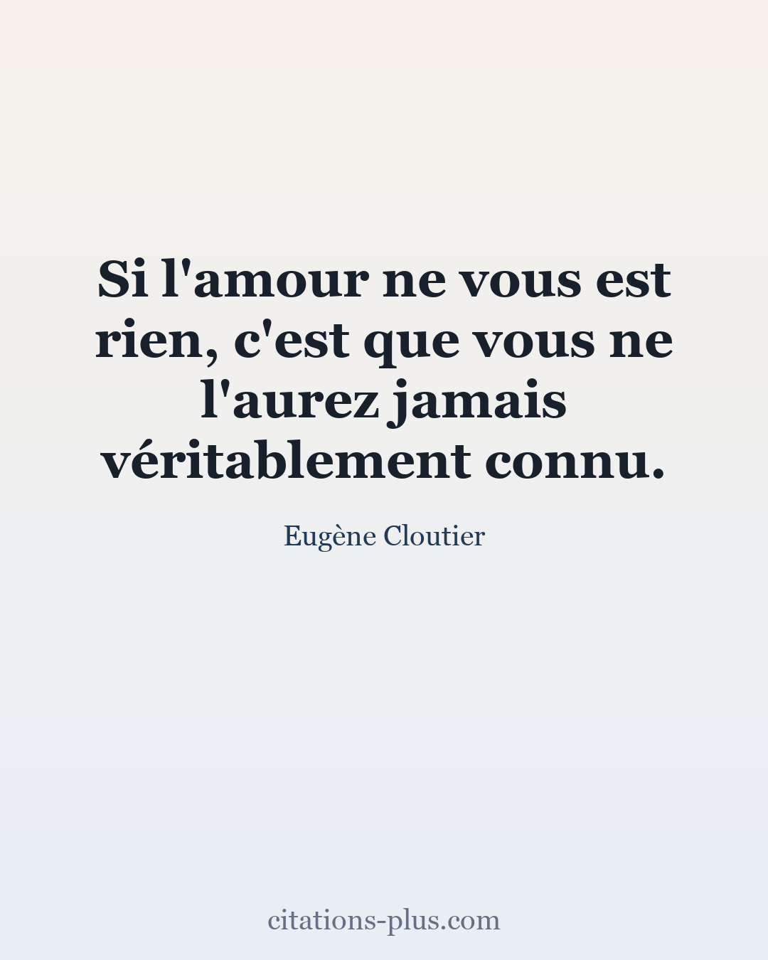 Carte Premium clair — Eugène Cloutier