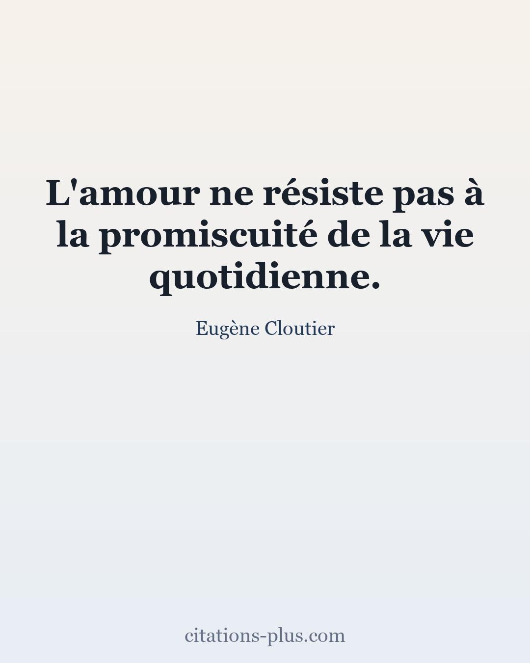 Carte Premium clair — Eugène Cloutier