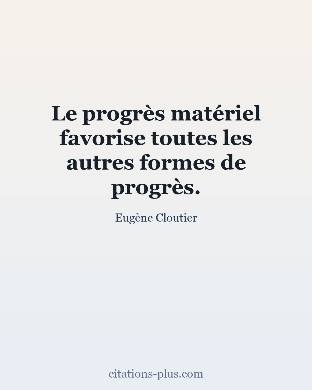 Carte Premium clair — Eugène Cloutier
