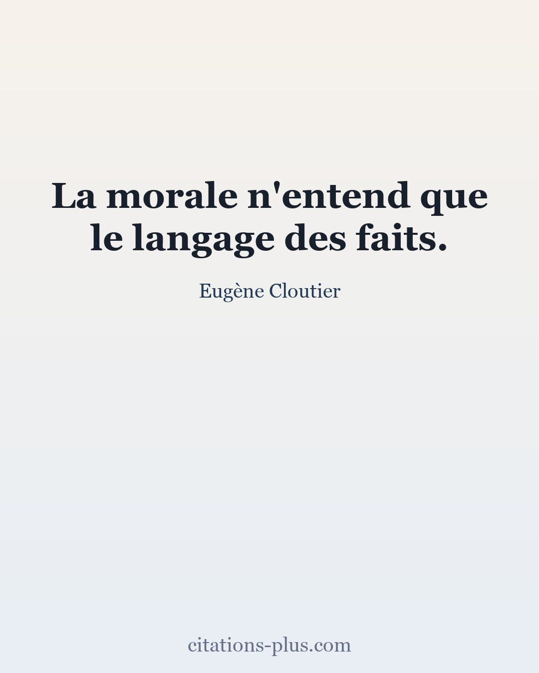 Carte Premium clair — Eugène Cloutier