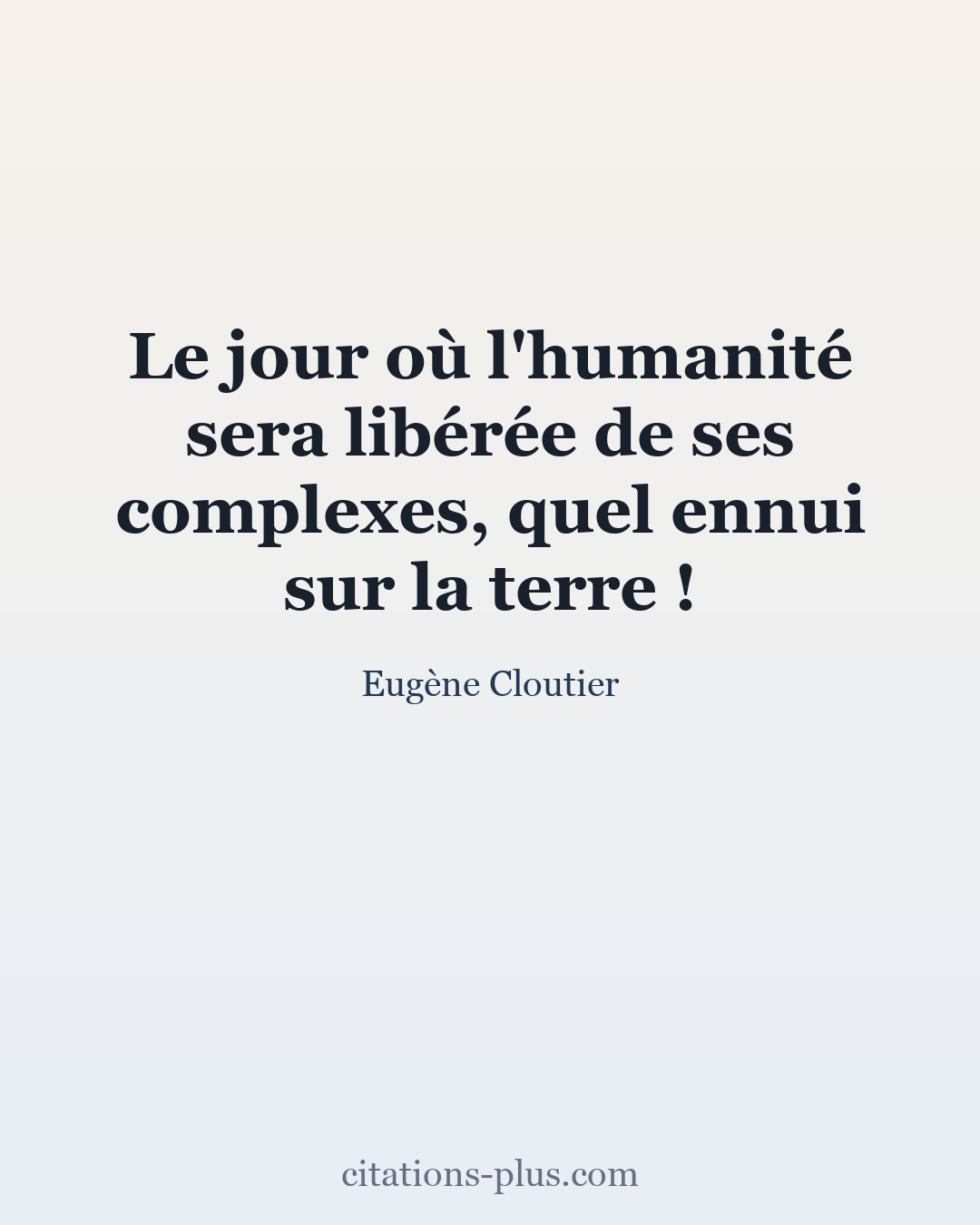 Carte Premium clair — Eugène Cloutier