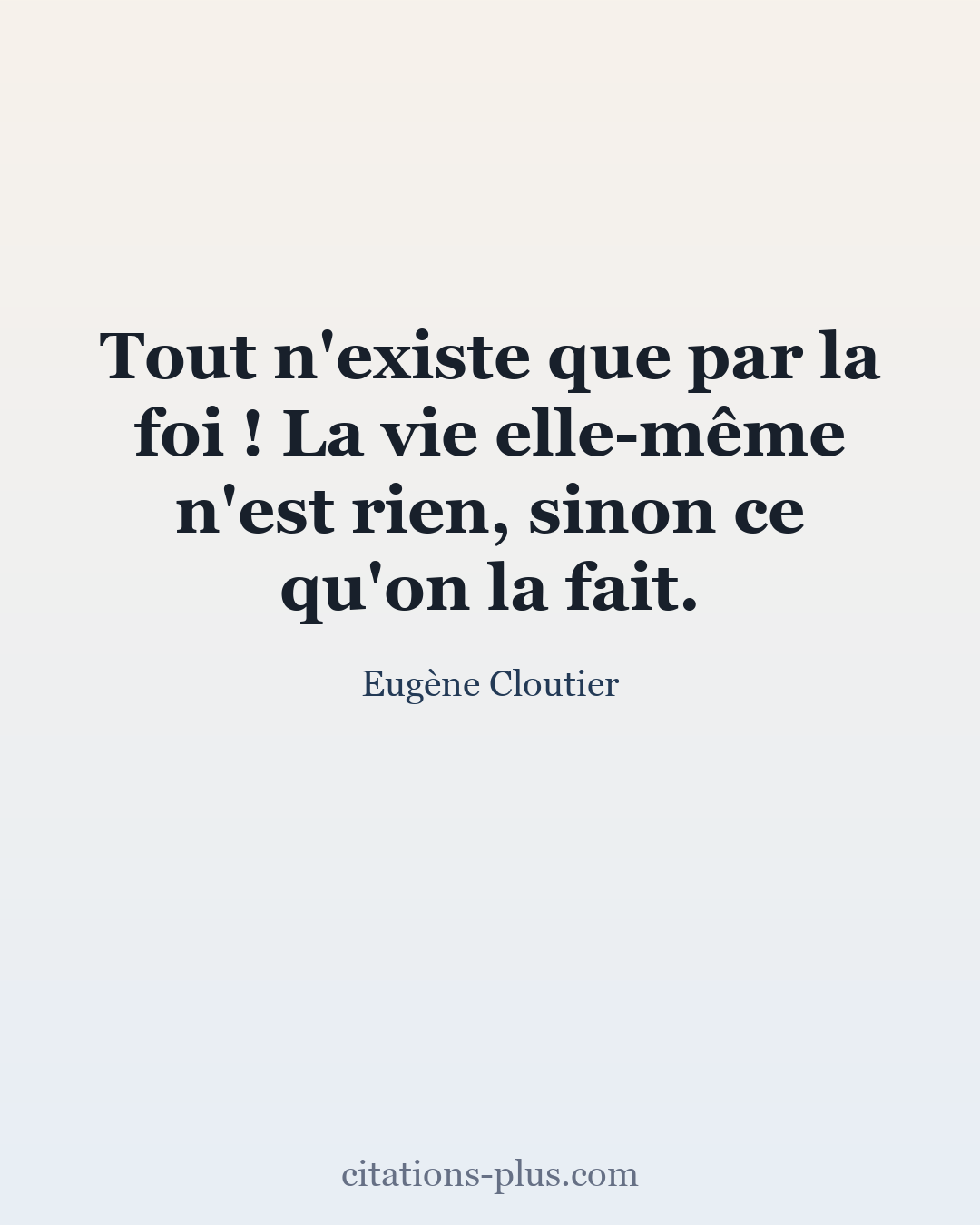 Carte Premium clair — Eugène Cloutier