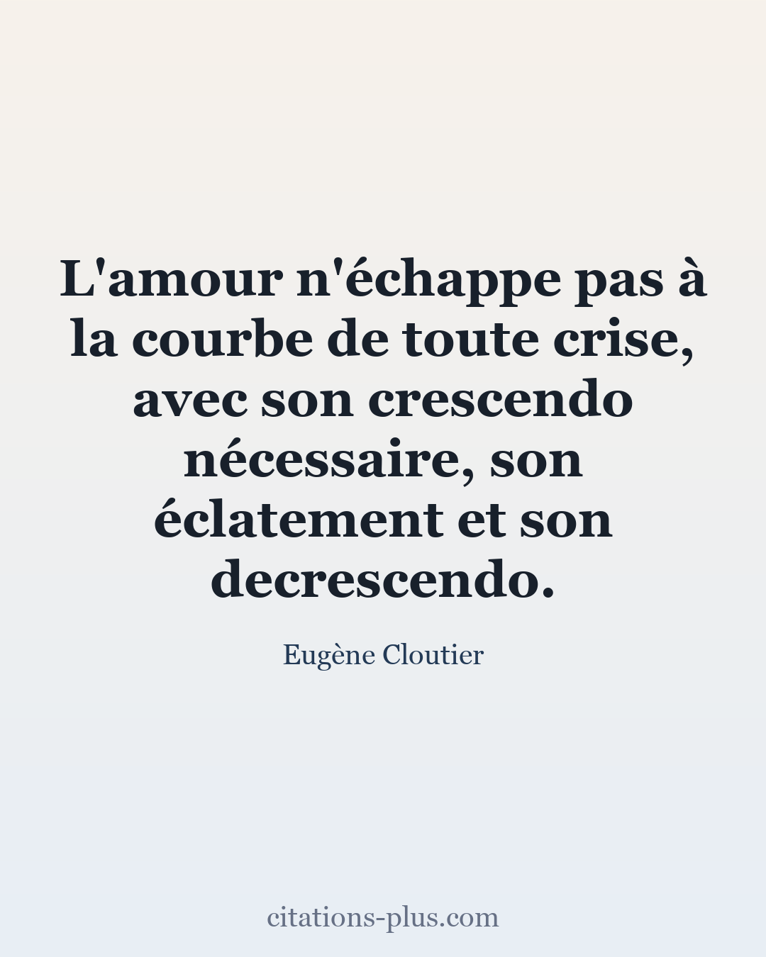 Carte Premium clair — Eugène Cloutier