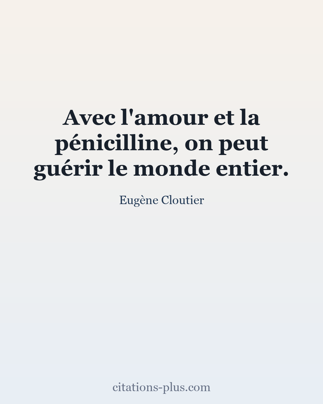 Carte Premium clair — Eugène Cloutier
