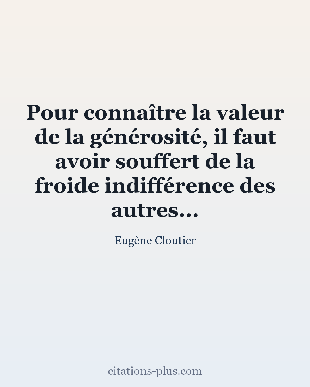 Carte Premium clair — Eugène Cloutier