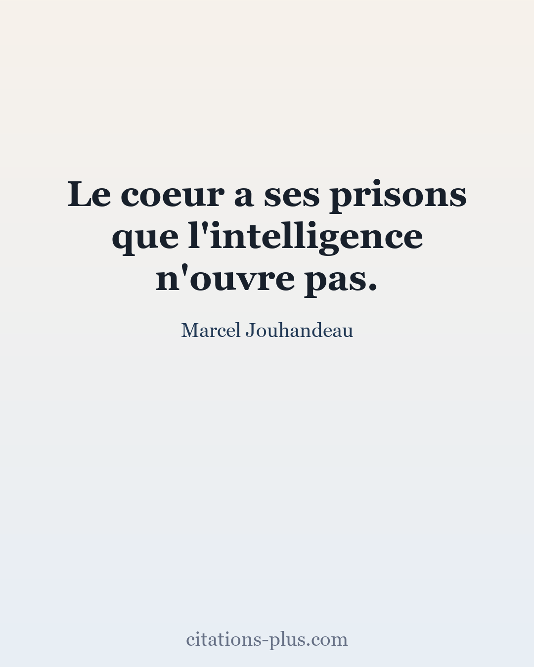 Carte Premium clair — Marcel Jouhandeau