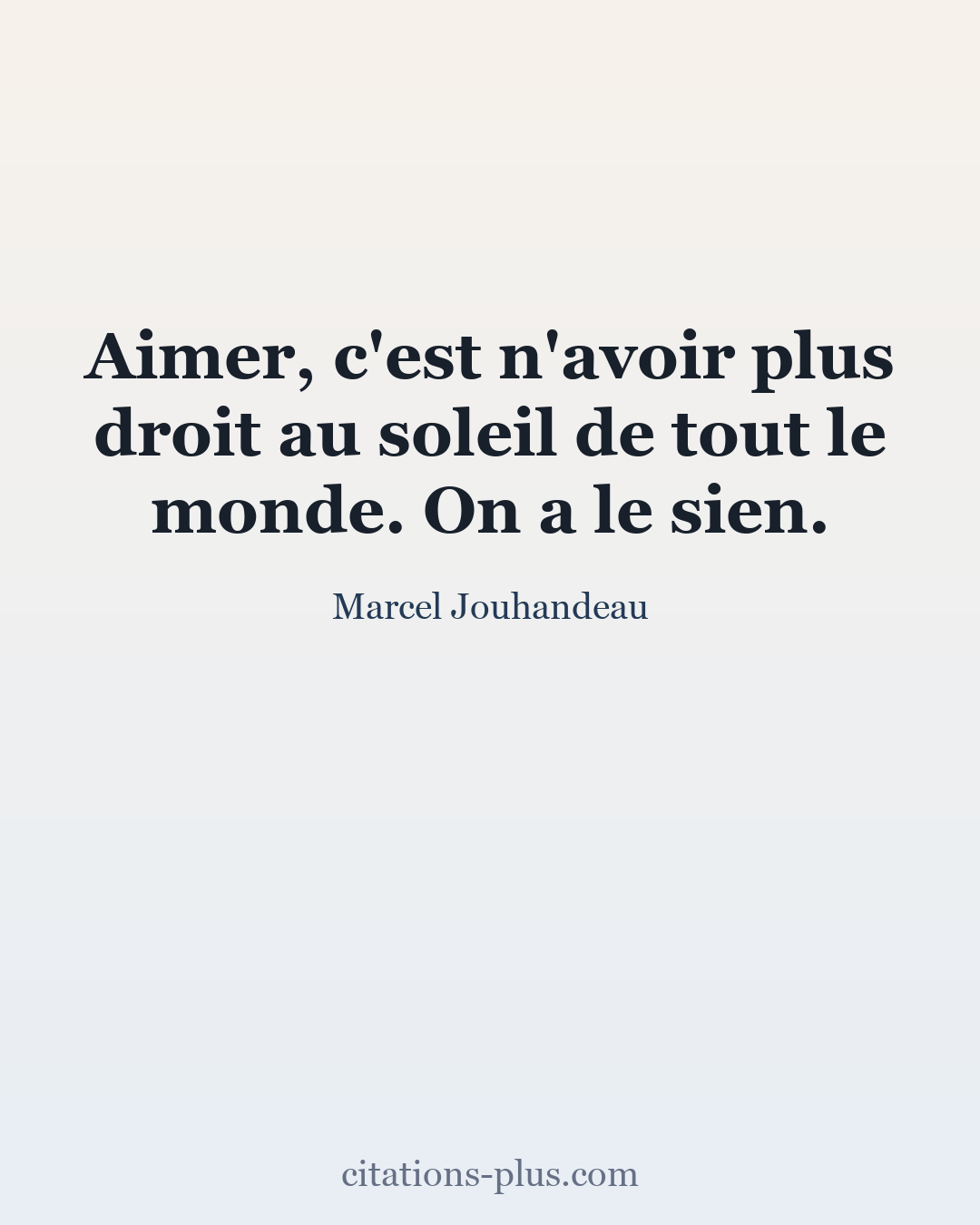 Carte Premium clair — Marcel Jouhandeau