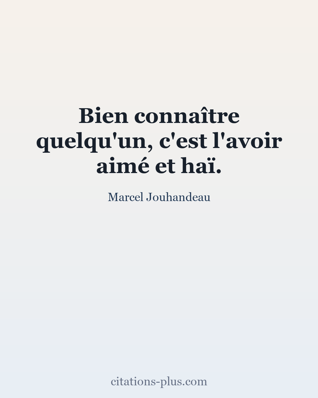 Carte Premium clair — Marcel Jouhandeau