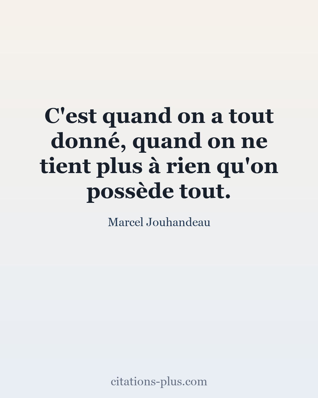 Carte Premium clair — Marcel Jouhandeau