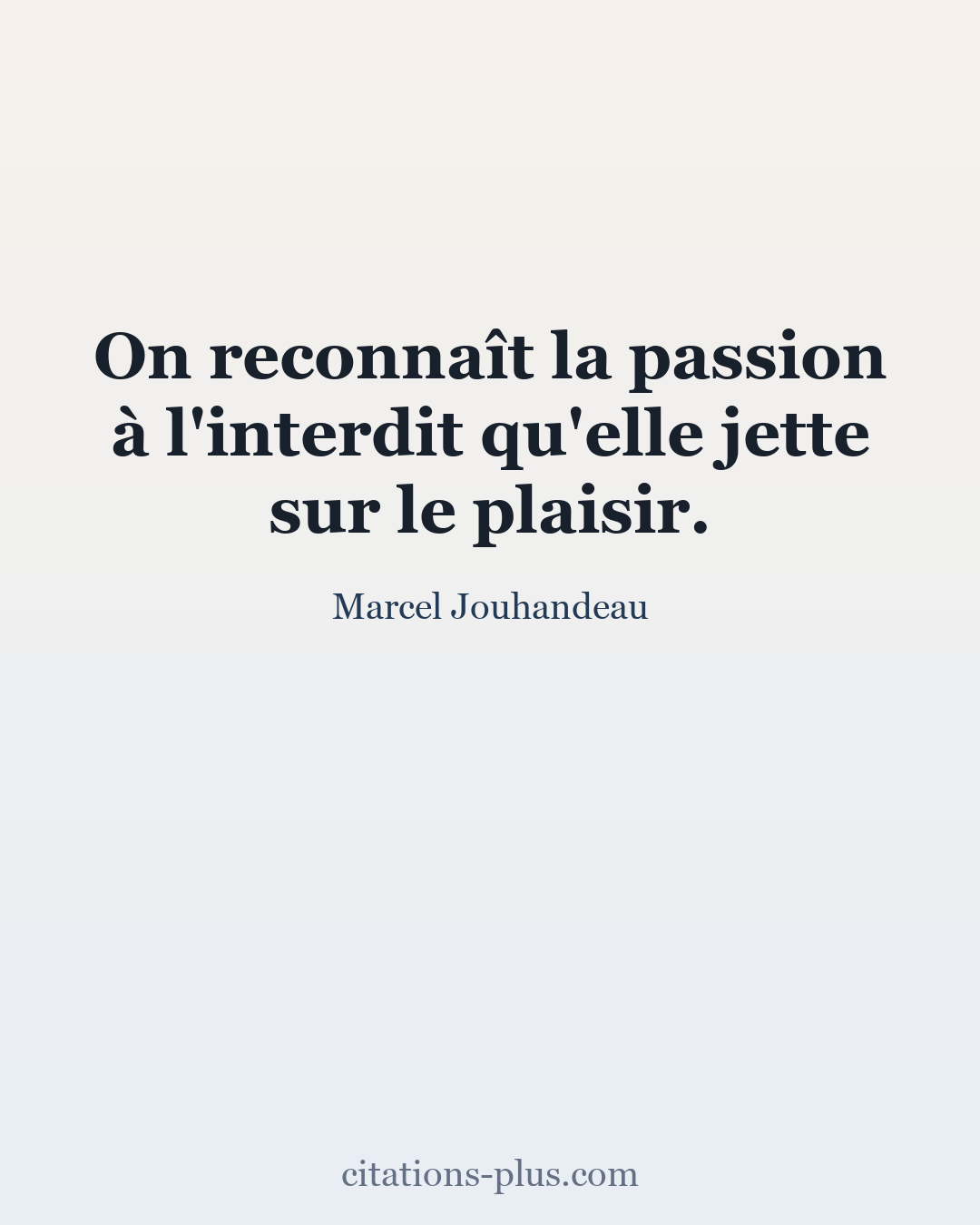 Carte Premium clair — Marcel Jouhandeau