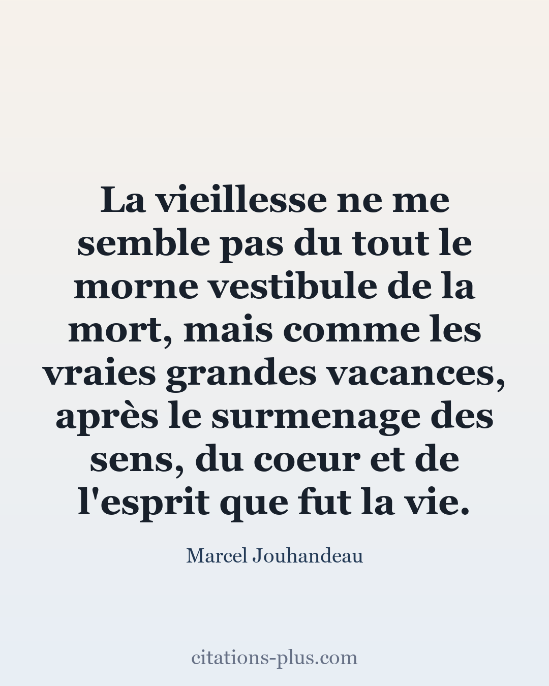 Carte Premium clair — Marcel Jouhandeau