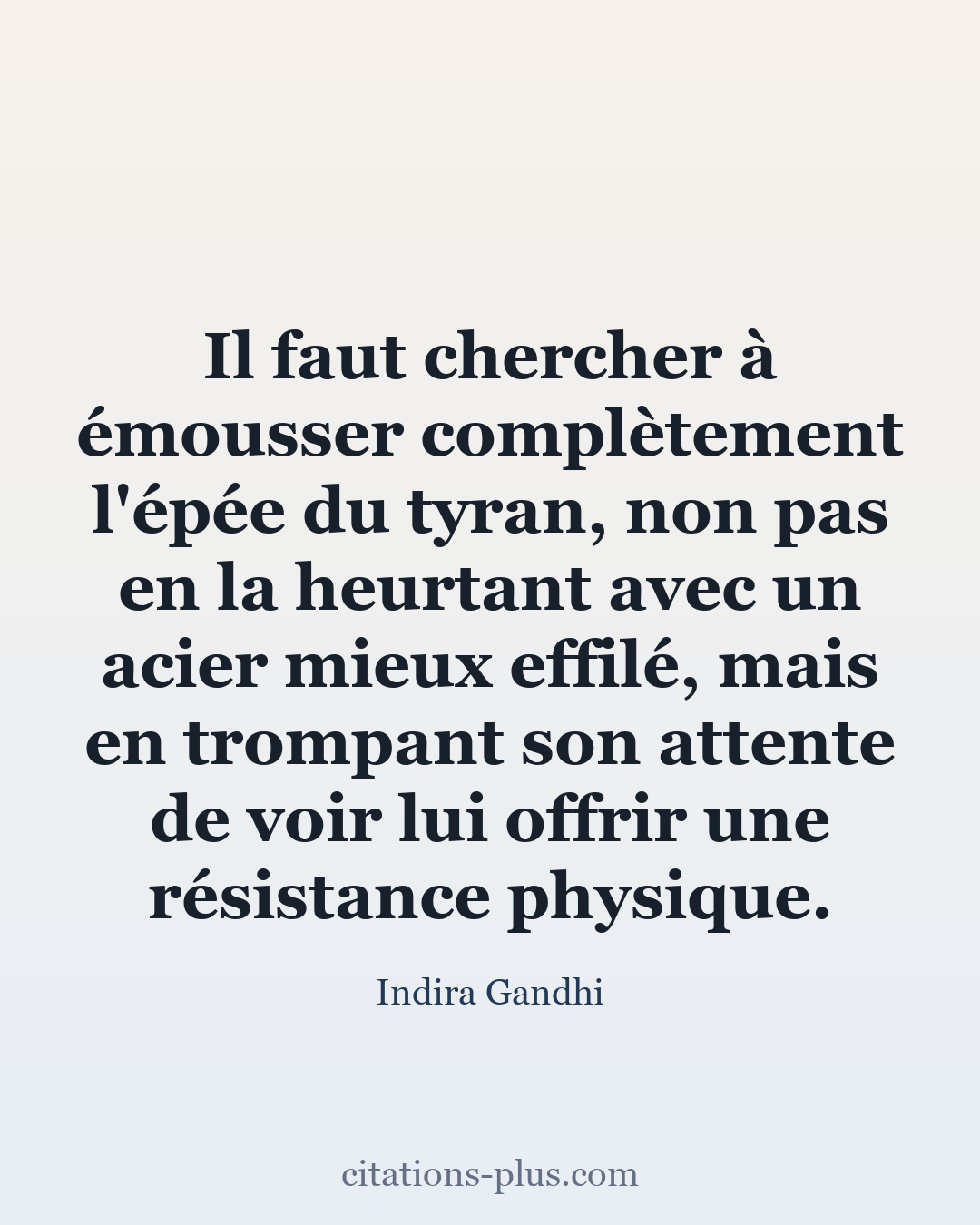 Carte Premium clair — Gandhi