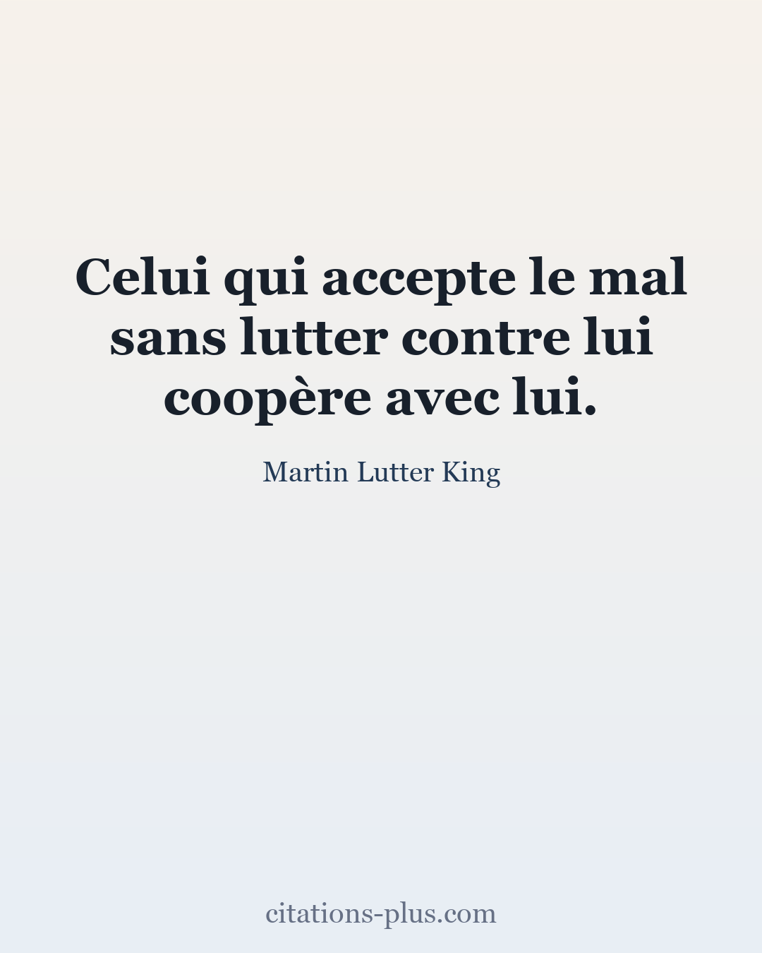 Carte Premium clair — Martin Lutter King