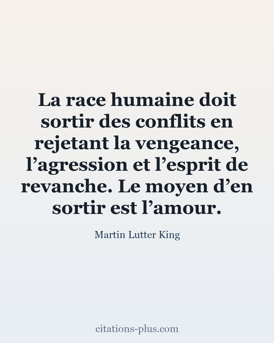 Carte Premium clair — Martin Lutter King