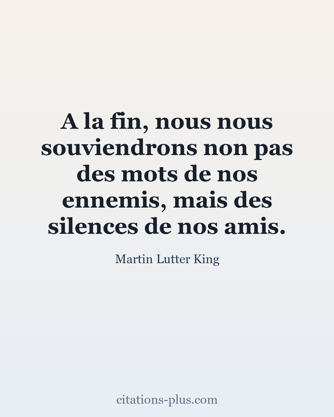 Carte Premium clair — Martin Lutter King