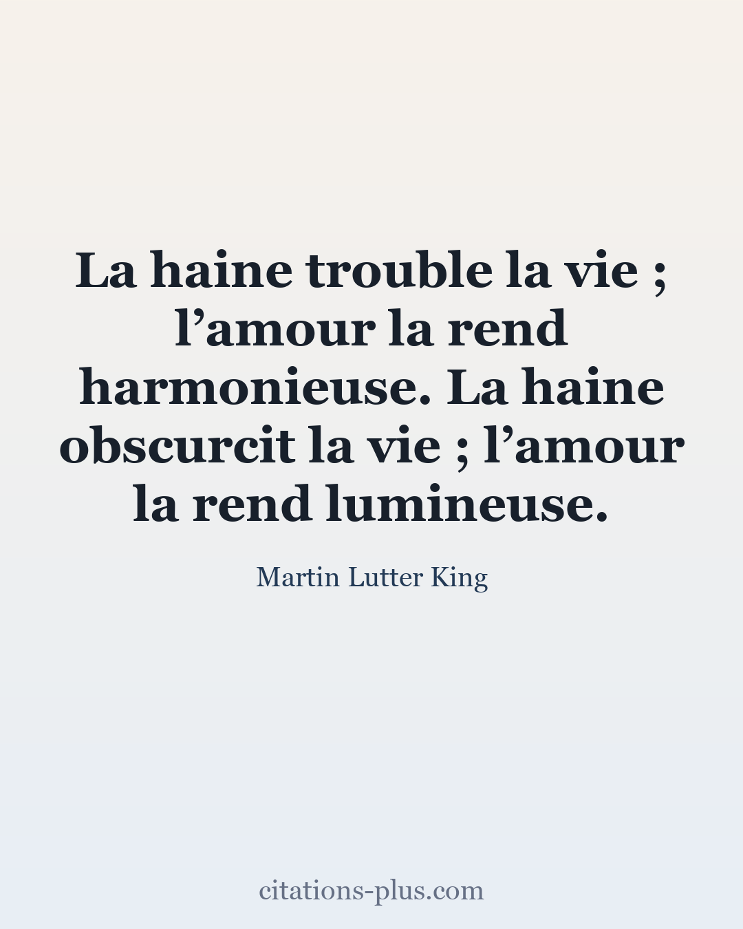 Carte Premium clair — Martin Lutter King