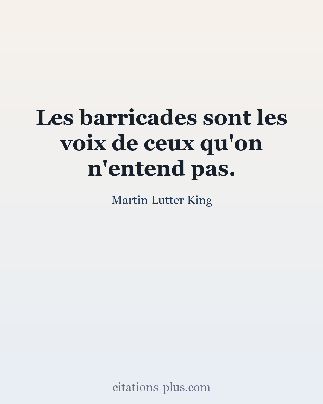 Carte Premium clair — Martin Lutter King