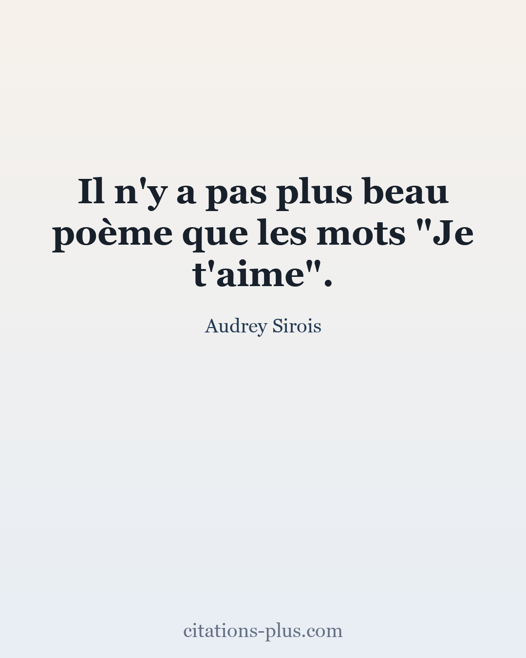 Carte Premium clair — Audrey Sirois