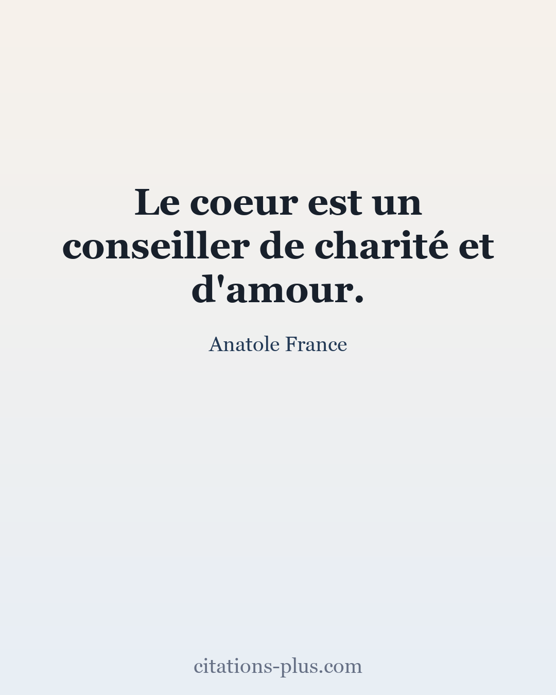 Carte Premium clair — Anatole France