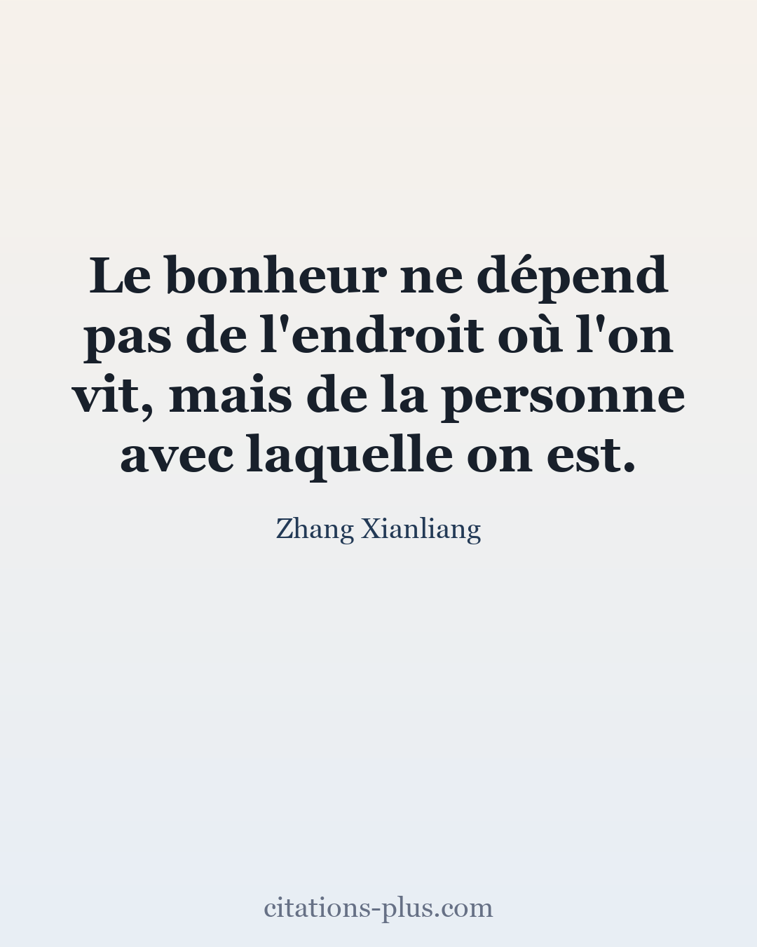 Carte Premium clair — Zhang Xianliang