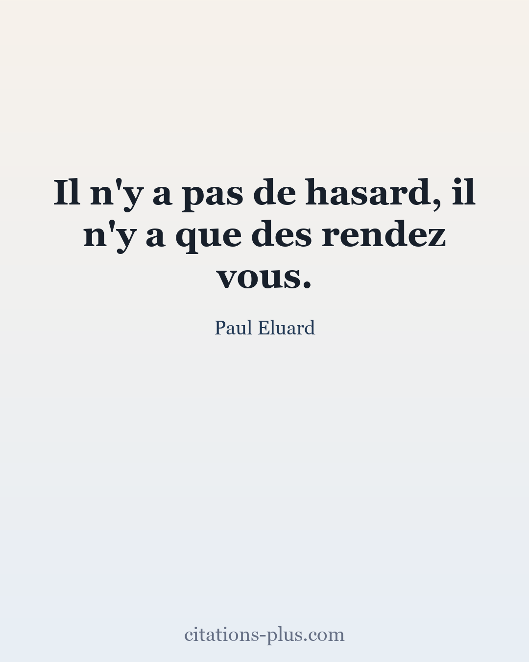 Carte Premium clair — Paul Eluard