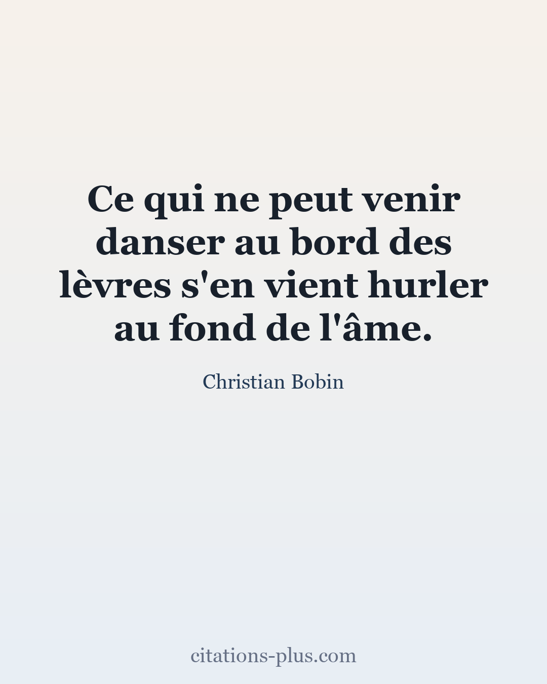 Carte Premium clair — Christian Bobin