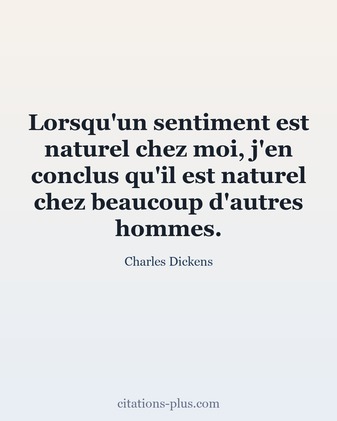 Carte Premium clair — Charles Dickens