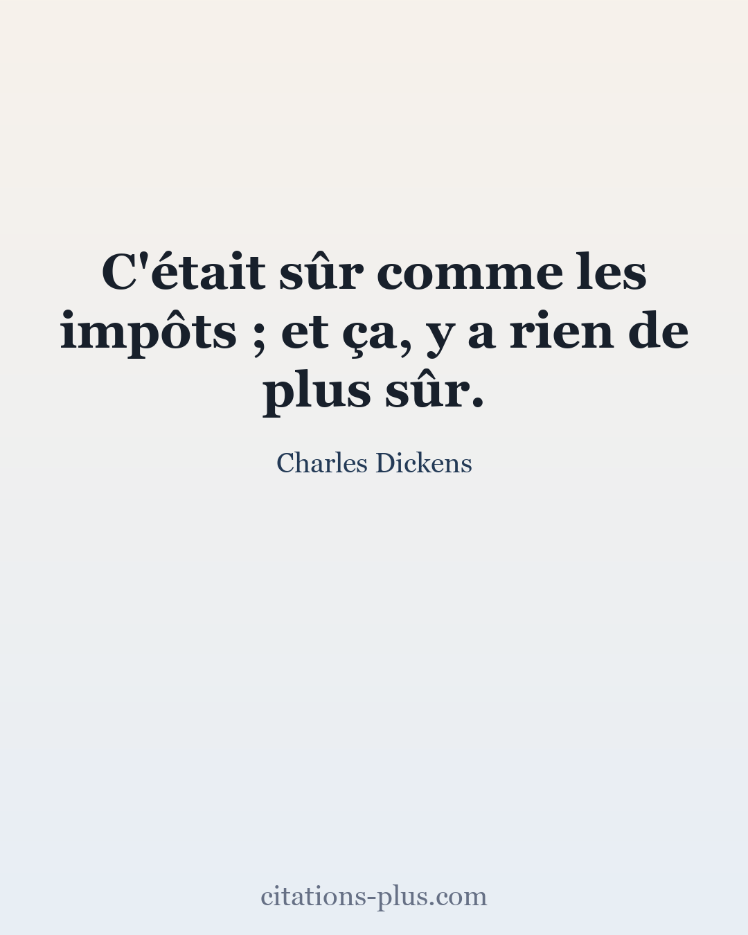 Carte Premium clair — Charles Dickens