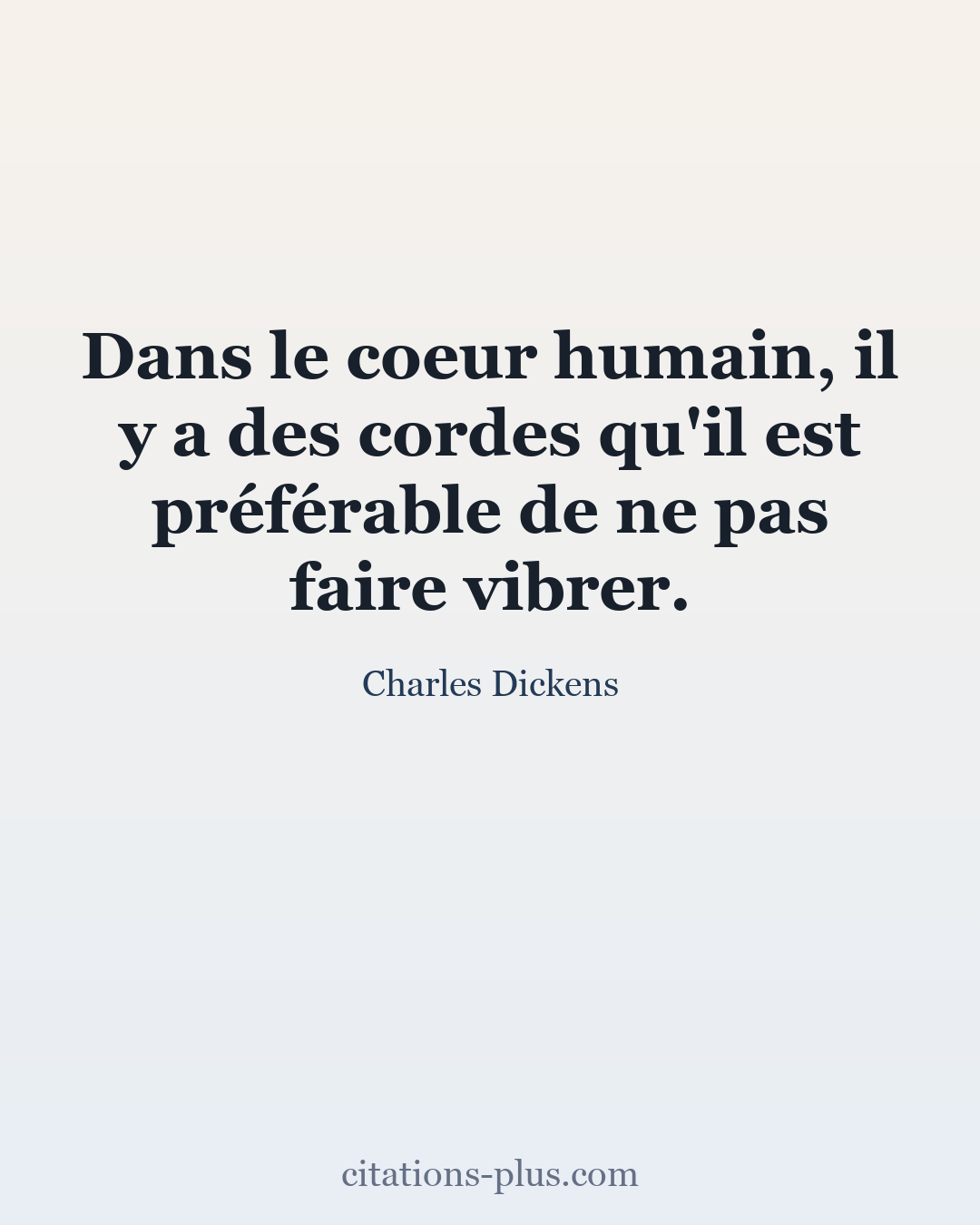 Carte Premium clair — Charles Dickens